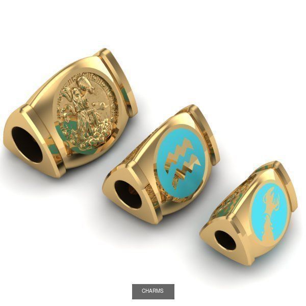 ZODIAC CHARMS 3D Model Collection_3