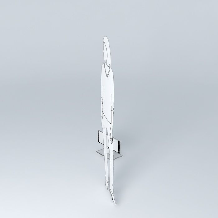 computer monitor Free 3D model_4