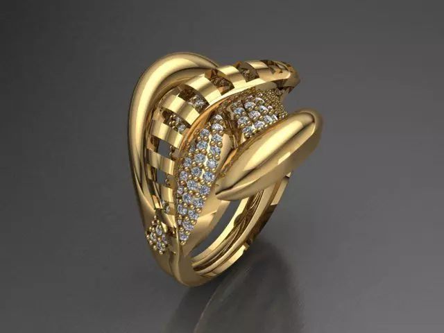 Fancy Ring 3D print model_0