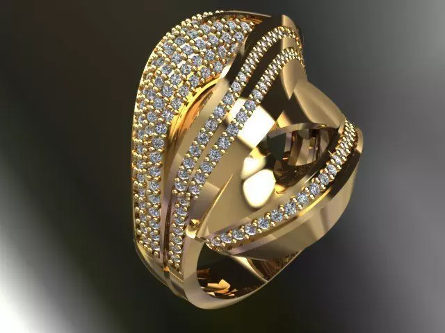 Fancy Ring 3D print model_0