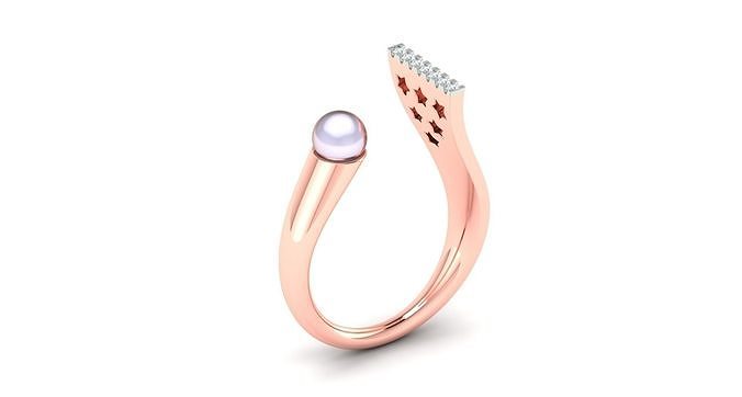 Women ring 3dm stl render detail 3D print model 3D print model