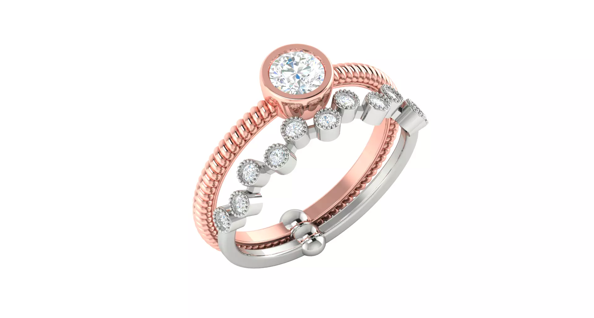 Women ring 3dm stl render detail 3D print model 3D print model_0