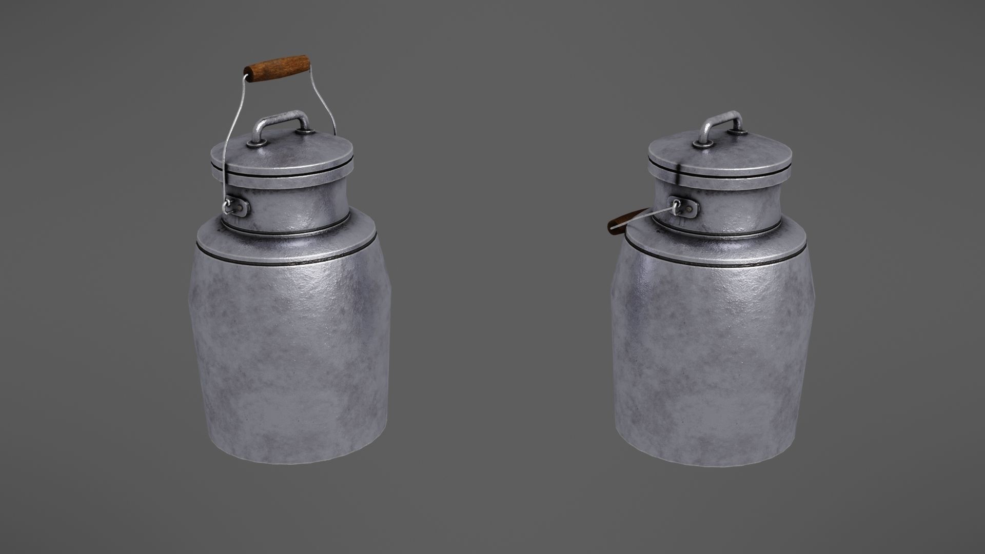 Milk jug Low-poly 3D model_15