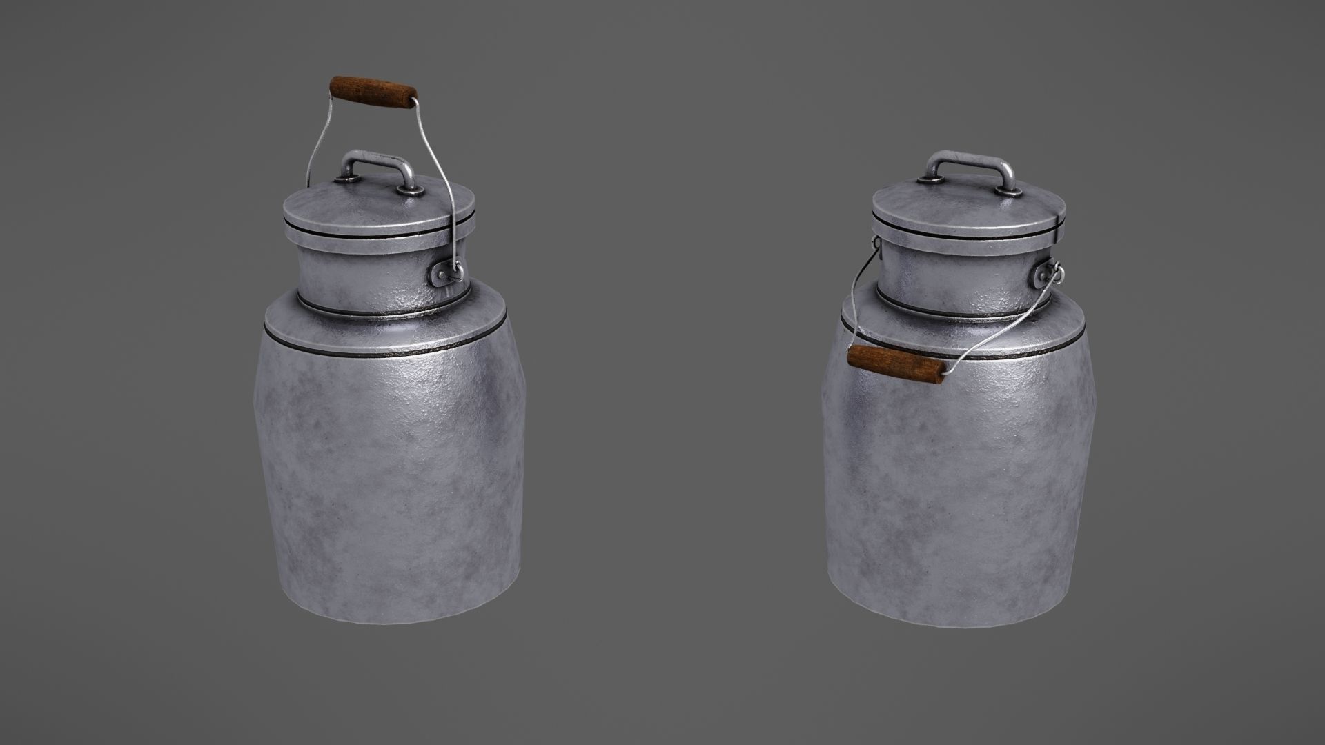 Milk jug Low-poly 3D model_21