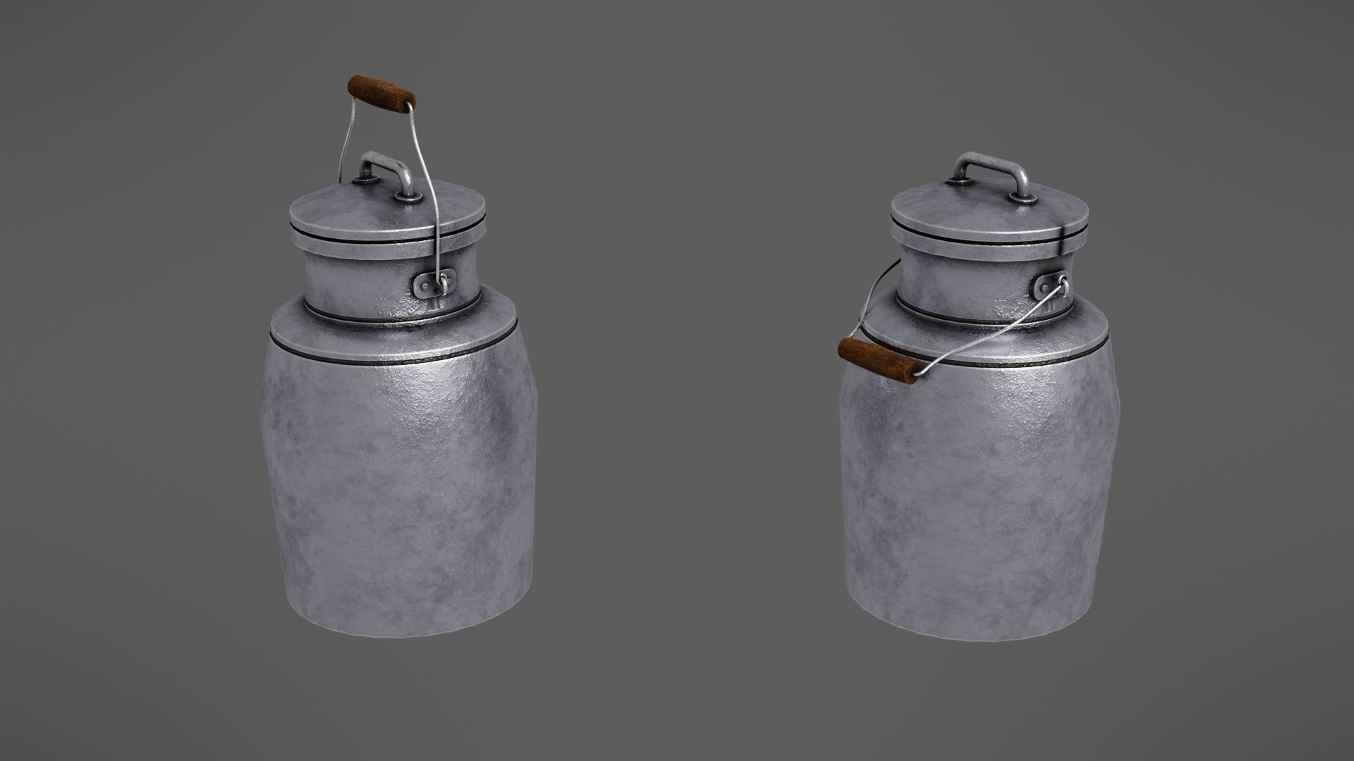 Milk jug Low-poly 3D model_19