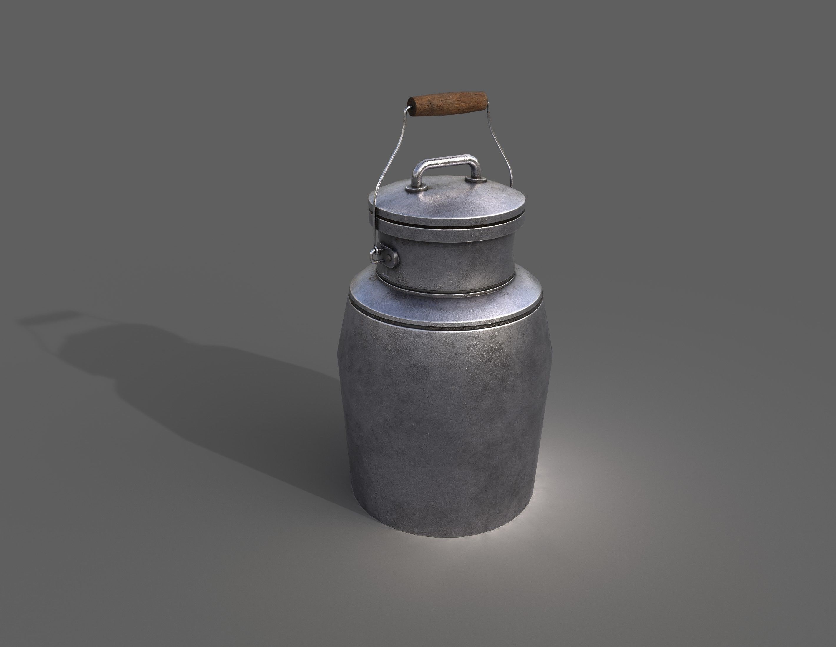 Milk jug Low-poly 3D model_1
