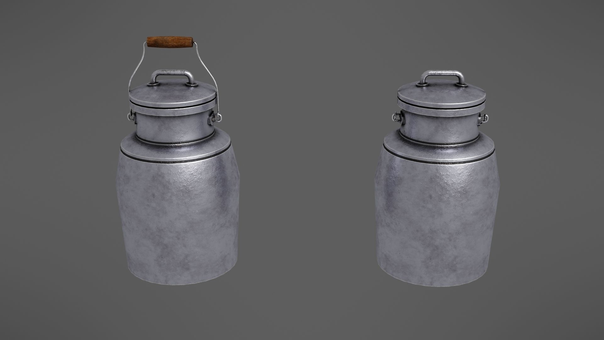 Milk jug Low-poly 3D model_13