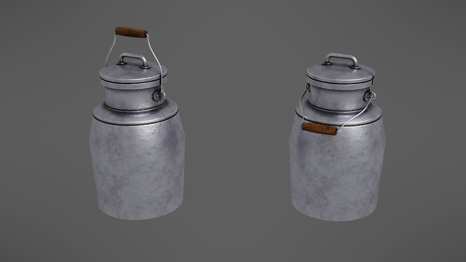 Milk jug Low-poly 3D model_3
