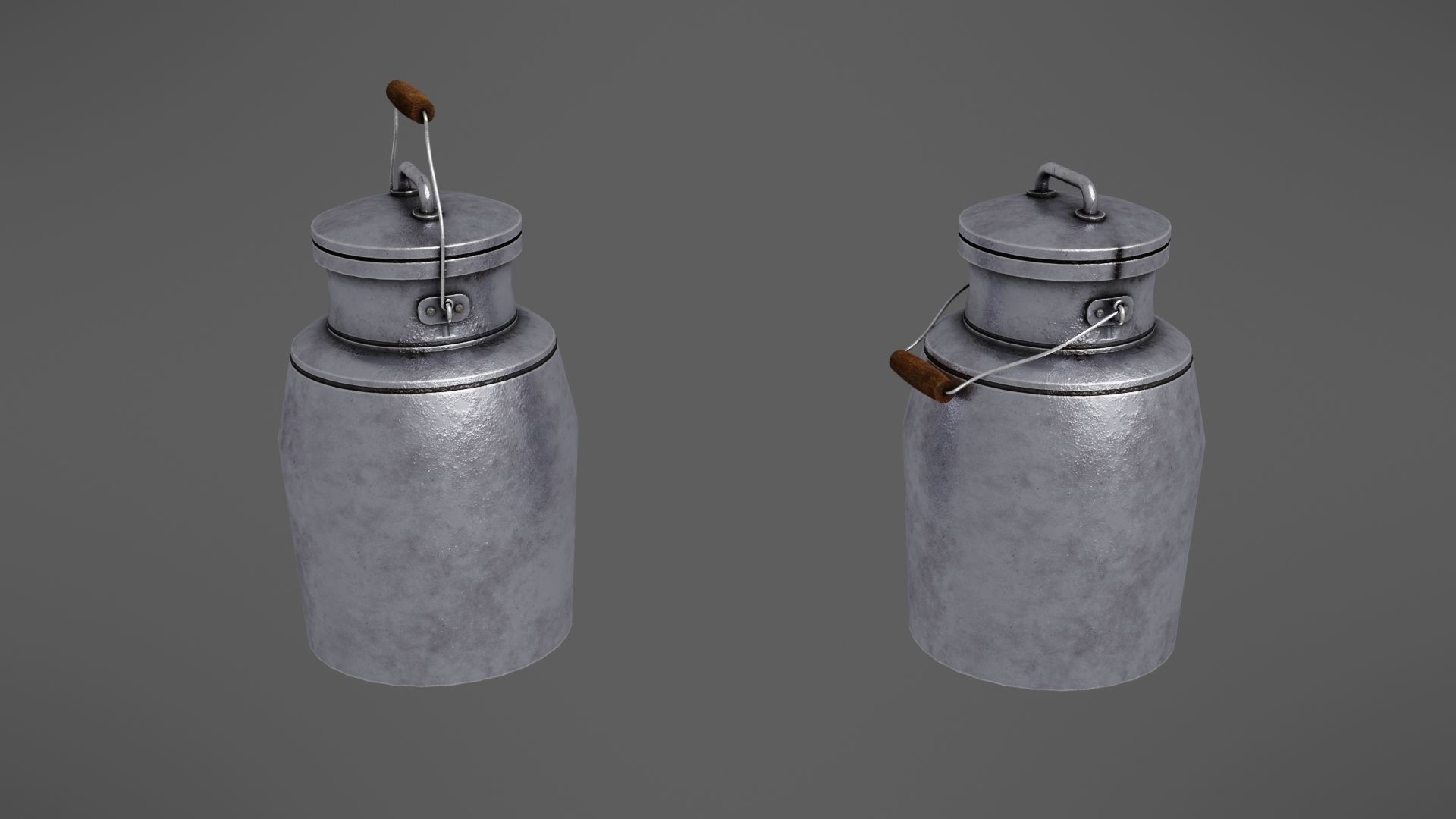 Milk jug Low-poly 3D model_18