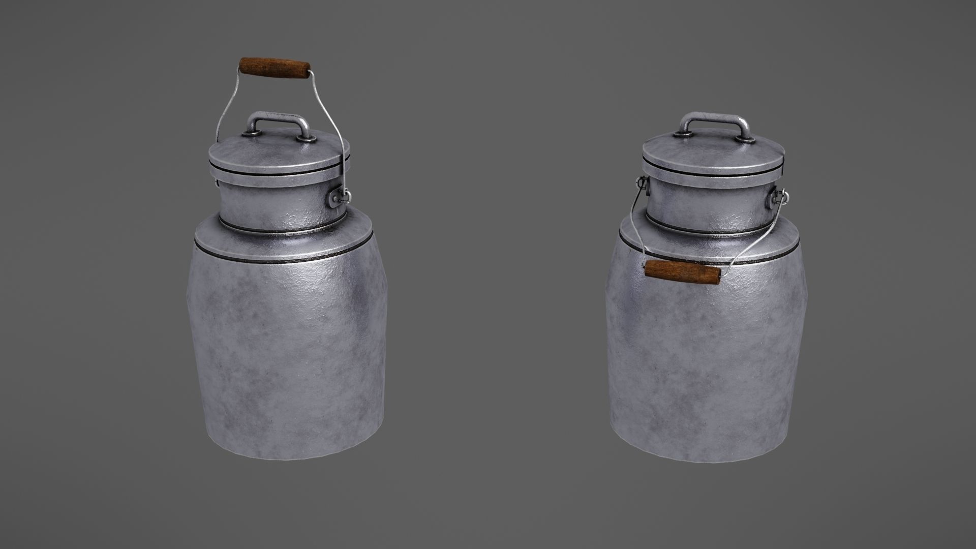 Milk jug Low-poly 3D model_4