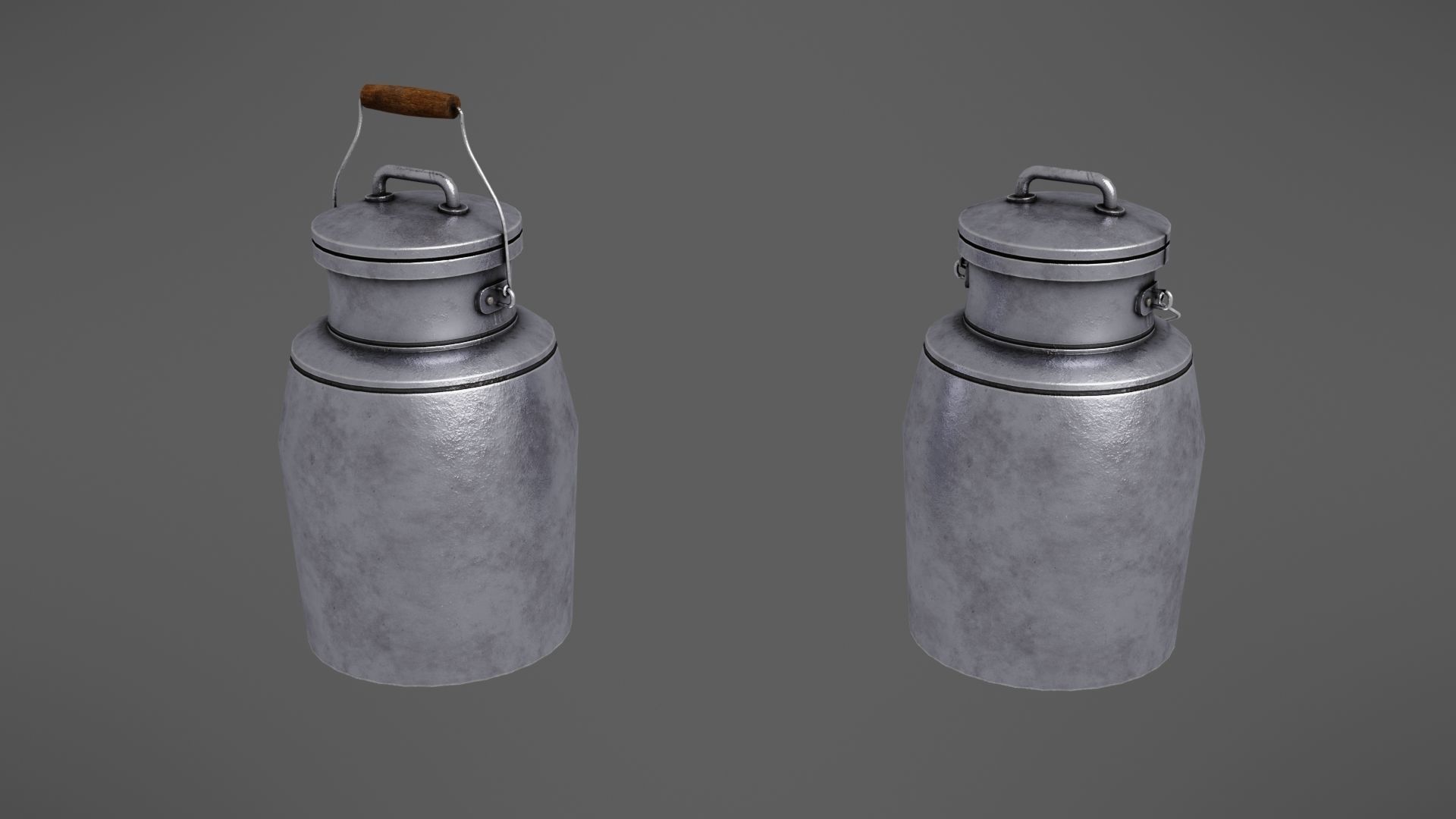 Milk jug Low-poly 3D model_12
