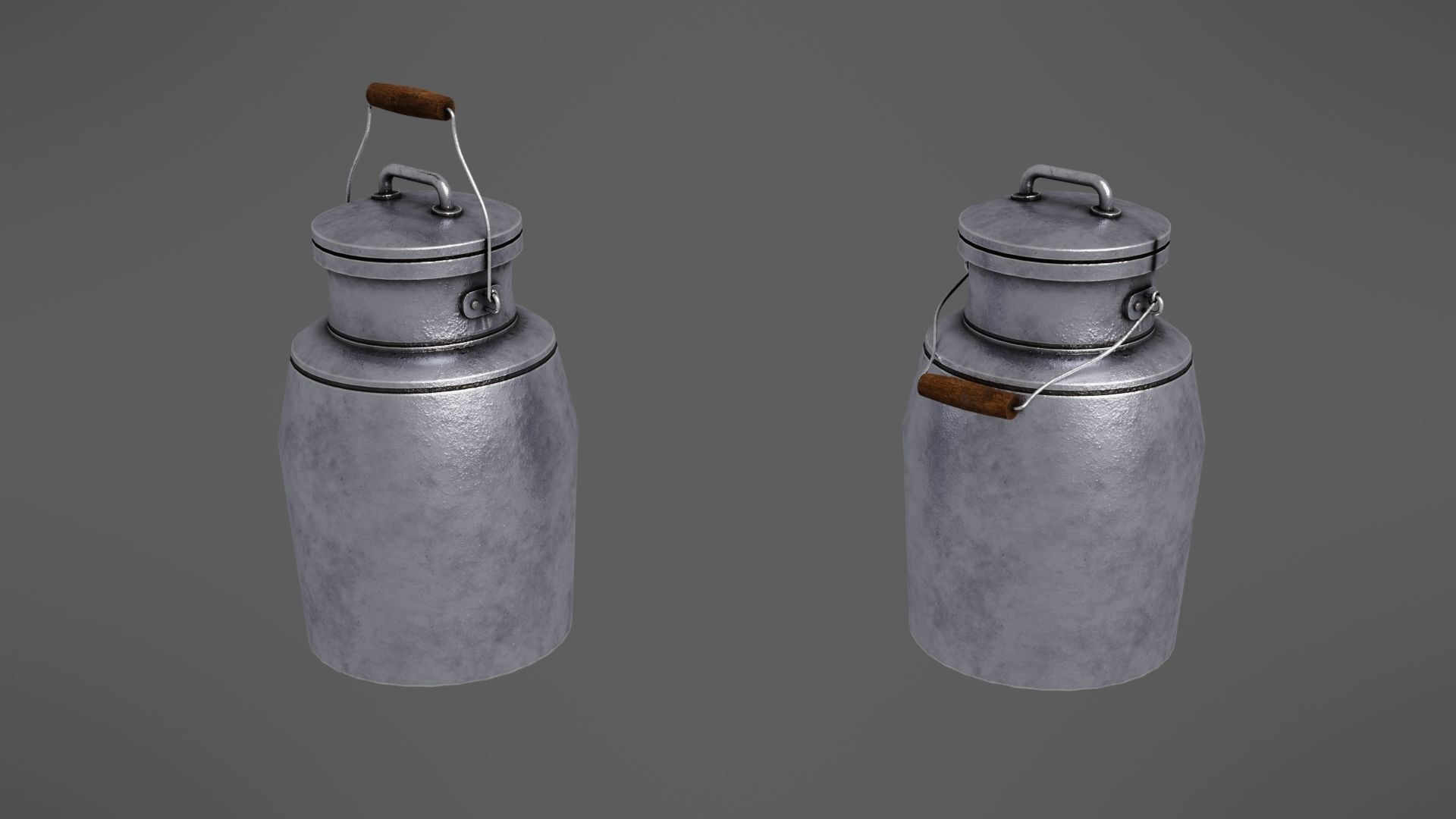 Milk jug Low-poly 3D model_20