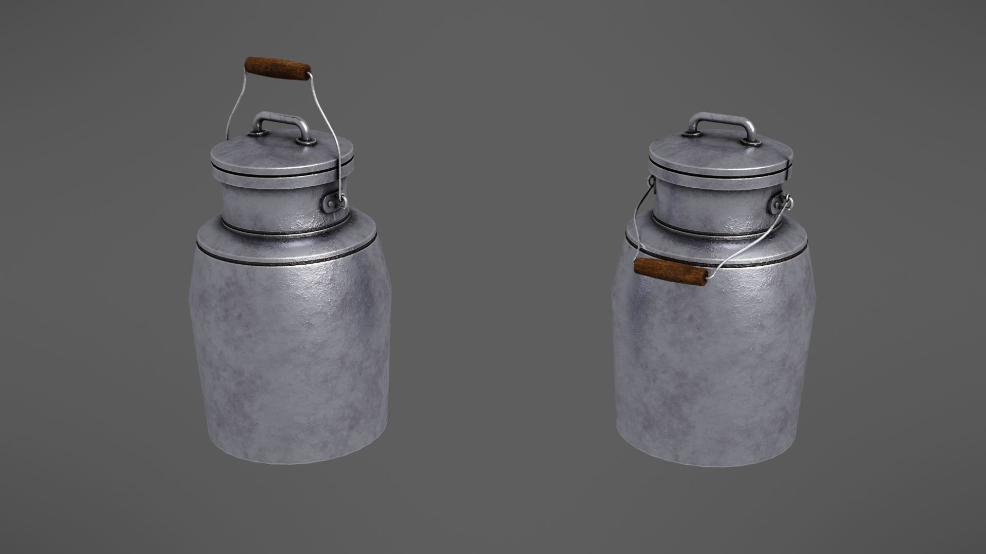 Milk jug Low-poly 3D model_2