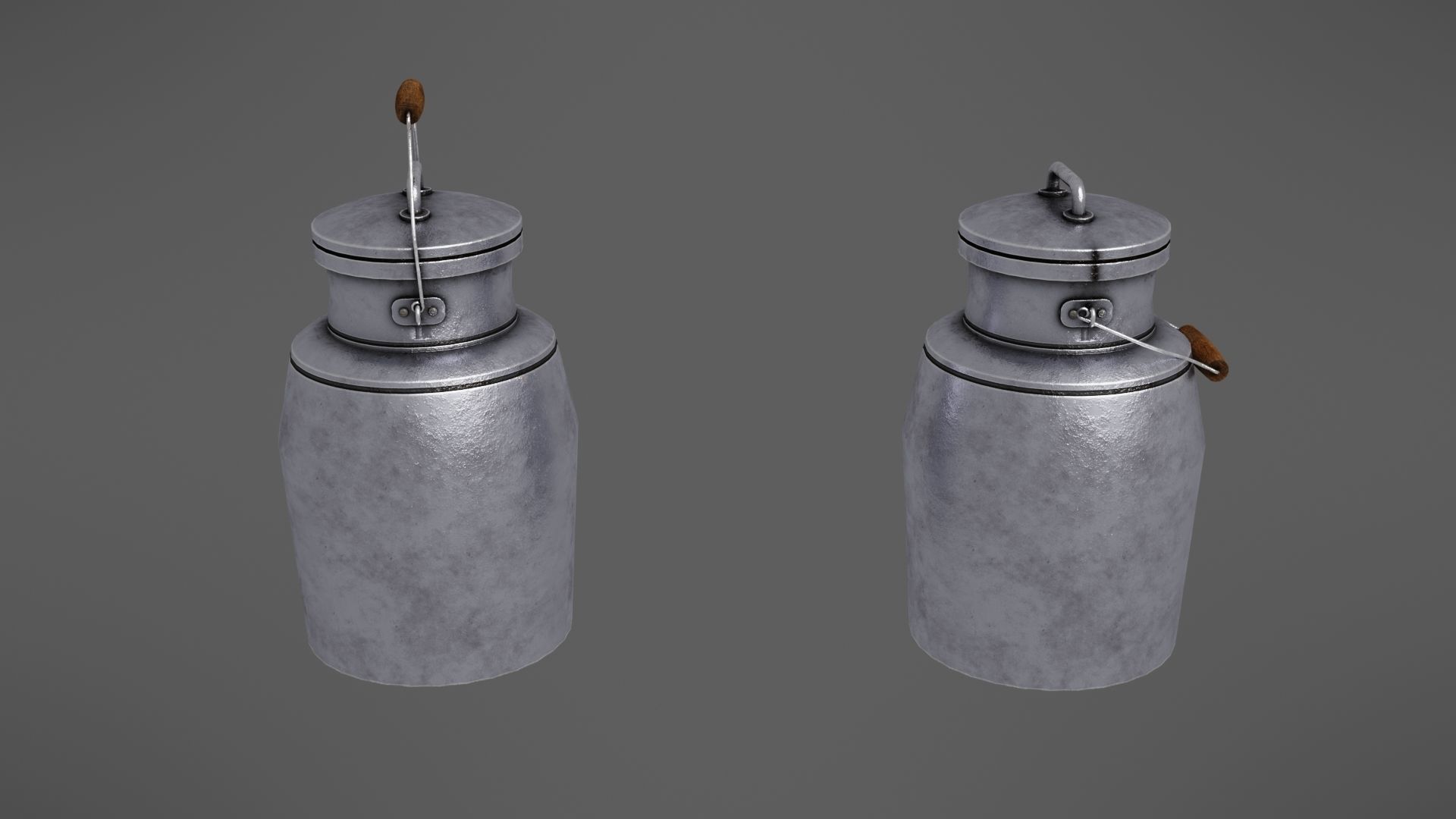 Milk jug Low-poly 3D model_10
