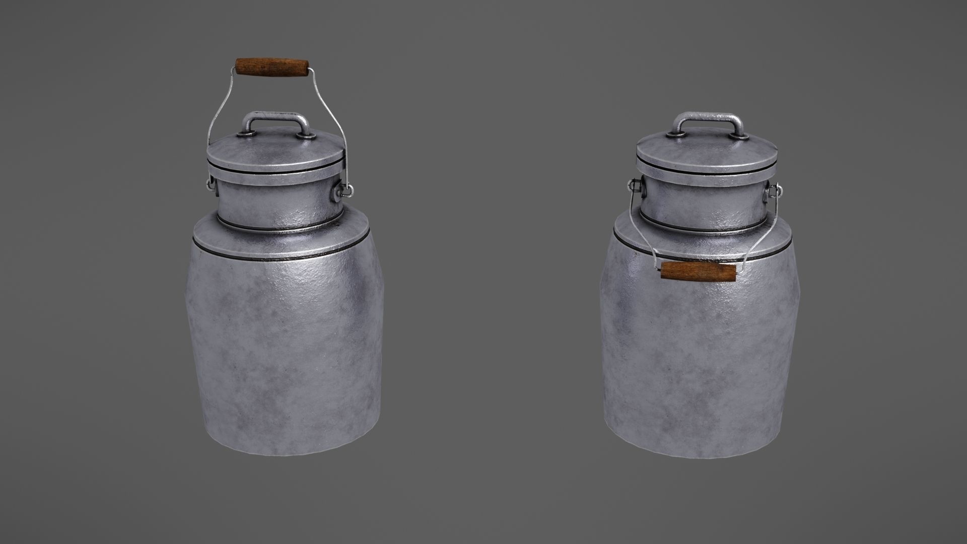 Milk jug Low-poly 3D model_5