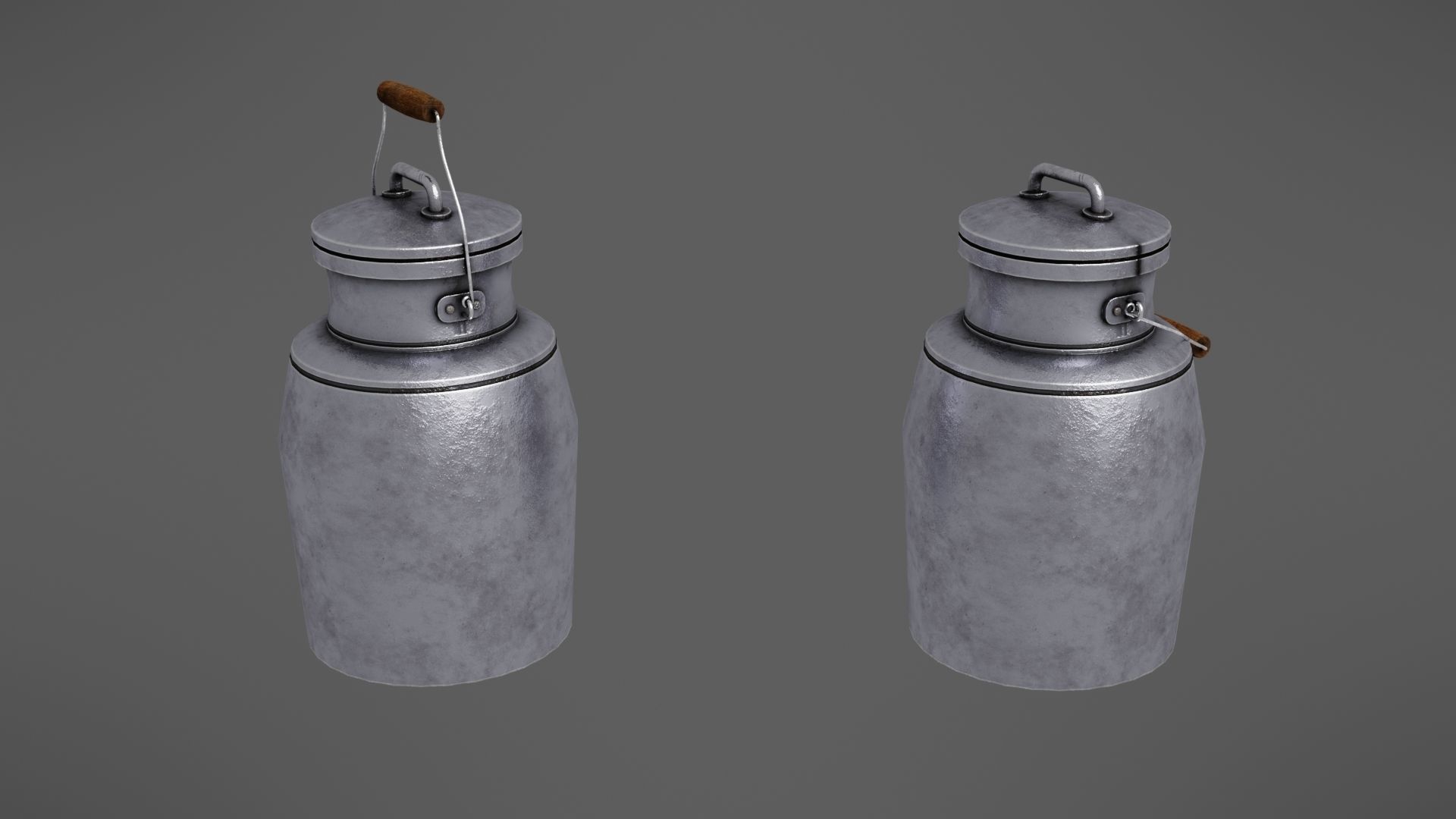 Milk jug Low-poly 3D model_11