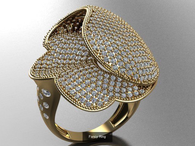 Fancy Rings 3D Model Collection_21