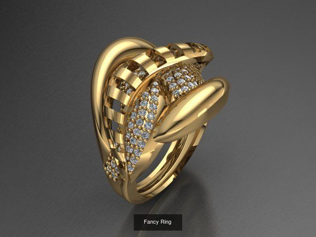 Fancy Rings 3D Model Collection_47