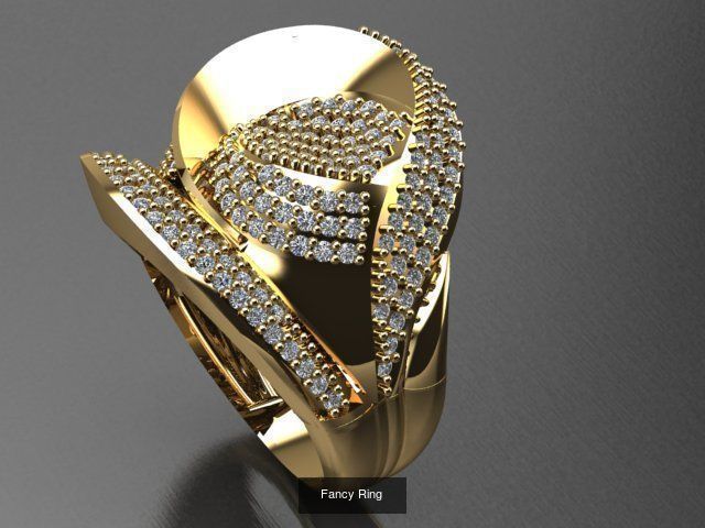 Fancy Rings 3D Model Collection_31