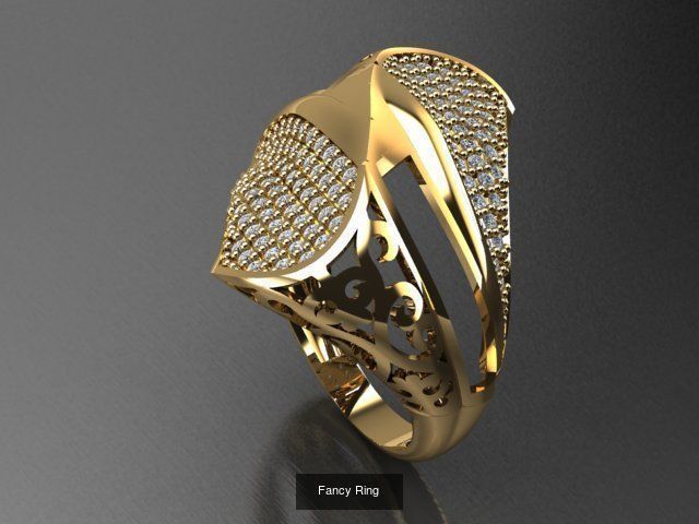 Fancy Rings 3D Model Collection_39