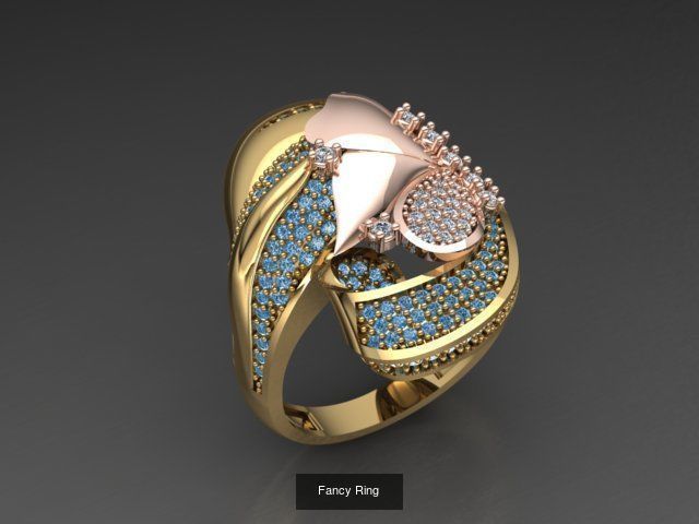 Fancy Rings 3D Model Collection_8