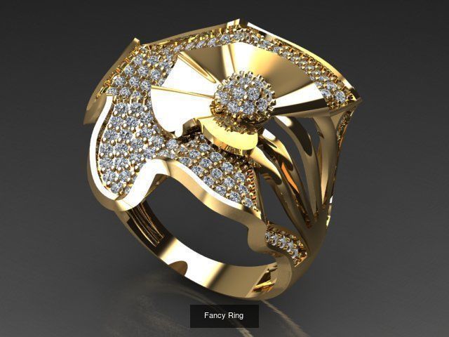 Fancy Rings 3D Model Collection_26