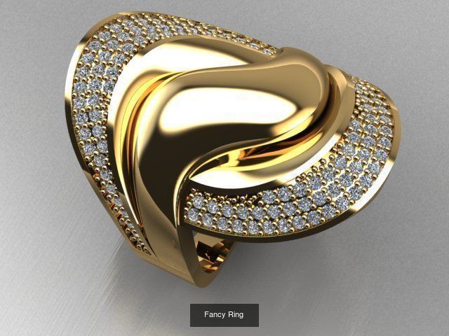 Fancy Rings 3D Model Collection_38