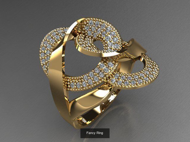 Fancy Rings 3D Model Collection_44