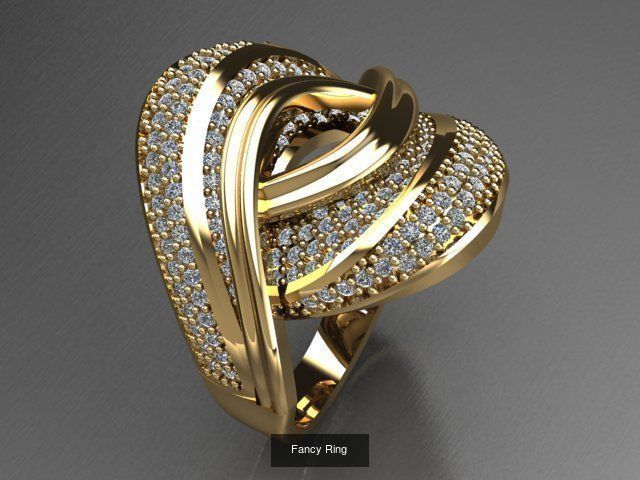 Fancy Rings 3D Model Collection_40