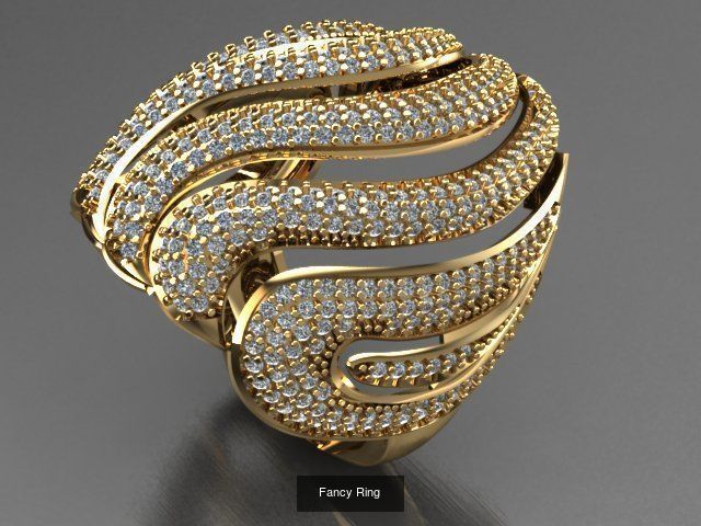 Fancy Rings 3D Model Collection_33