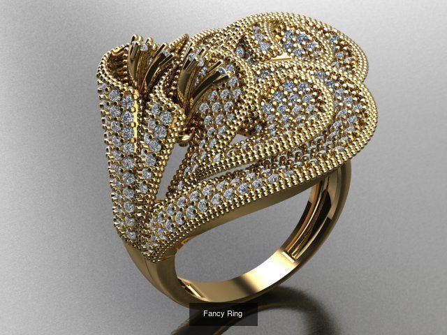 Fancy Rings 3D Model Collection_27