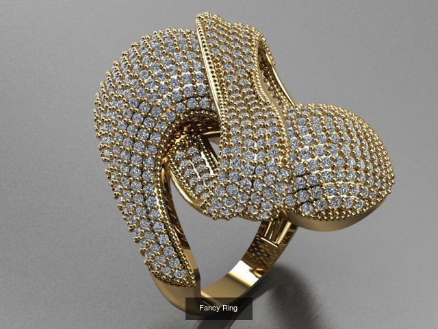 Fancy Rings 3D Model Collection_11