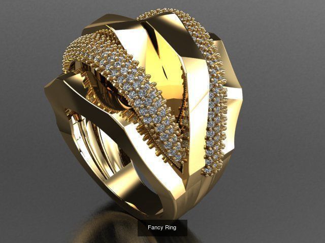 Fancy Rings 3D Model Collection_22