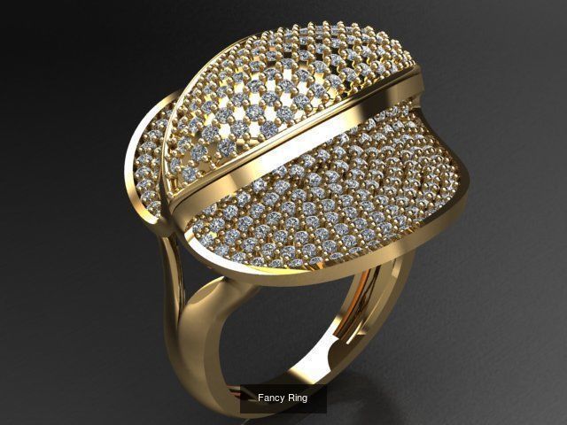 Fancy Rings 3D Model Collection_19