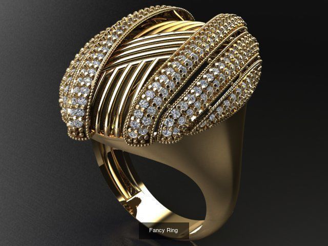 Fancy Rings 3D Model Collection_23
