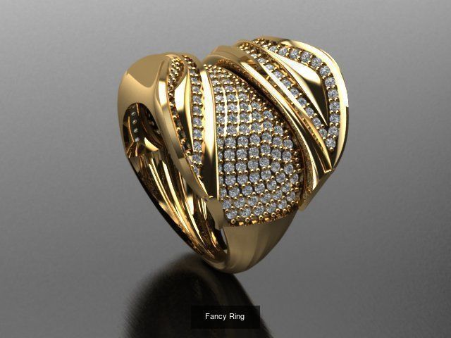 Fancy Rings 3D Model Collection_41