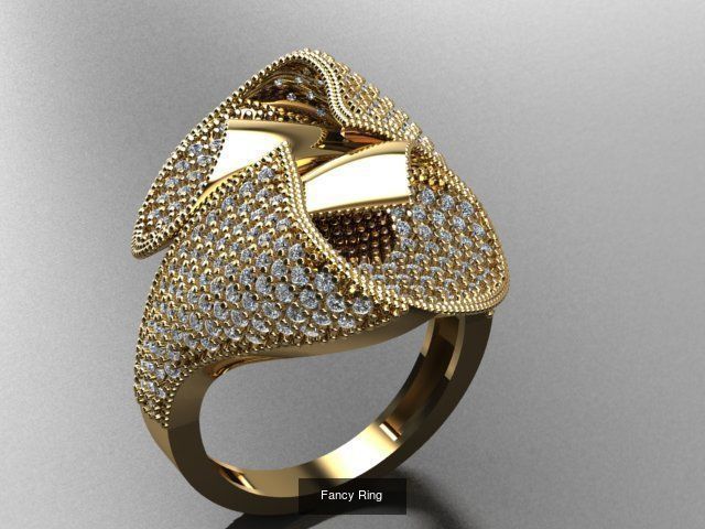 Fancy Rings 3D Model Collection_9