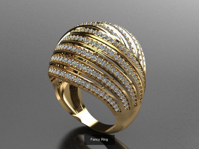 Fancy Rings 3D Model Collection_18