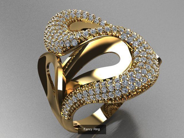 Fancy Rings 3D Model Collection_12