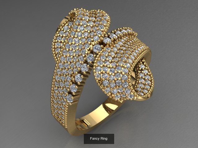 Fancy Rings 3D Model Collection_25