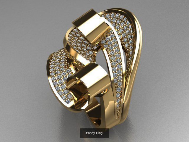 Fancy Rings 3D Model Collection_20