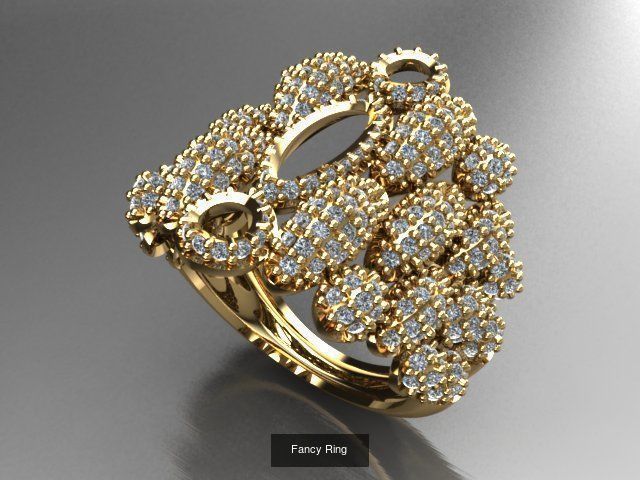 Fancy Rings 3D Model Collection_28