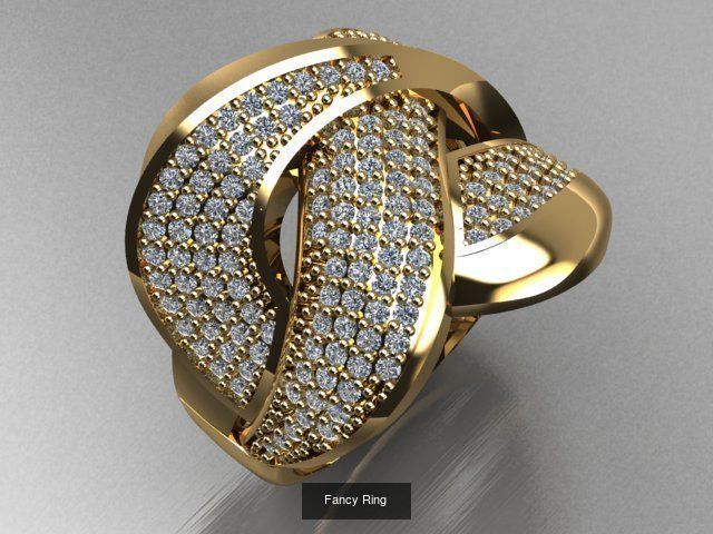 Fancy Rings 3D Model Collection_37