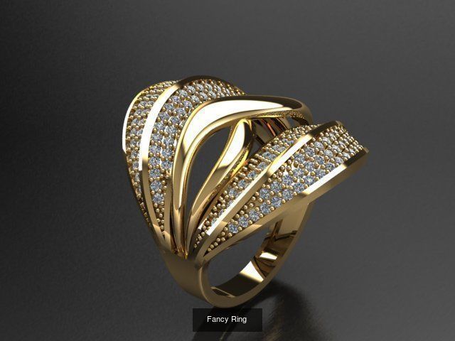Fancy Rings 3D Model Collection_29