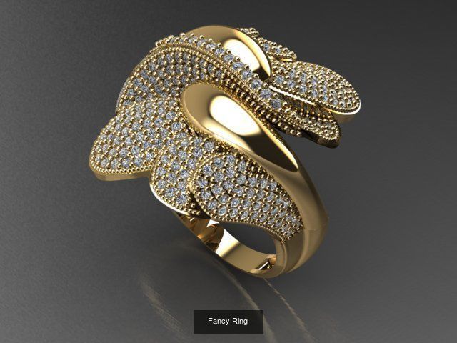 Fancy Rings 3D Model Collection_46
