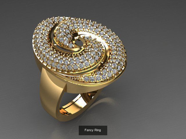 Fancy Rings 3D Model Collection_42