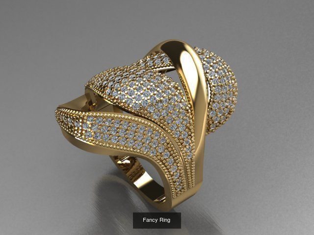 Fancy Rings 3D Model Collection_14