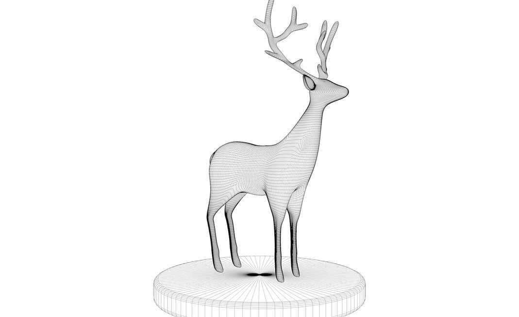 Golden Deer 3D model_12