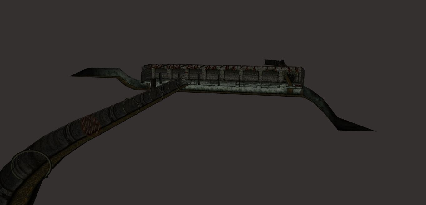 Dirty Sewer  Low-poly 3D model_7