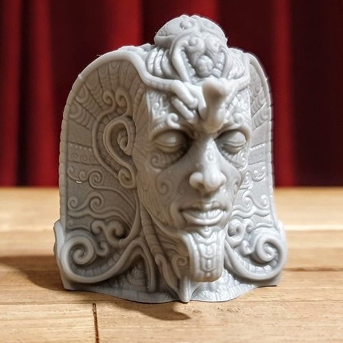 the pharaoh bust of ancient deity 3D print model